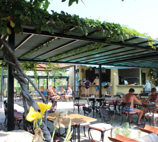 Die Beachbar, geöffnet von 10-17 Uhr