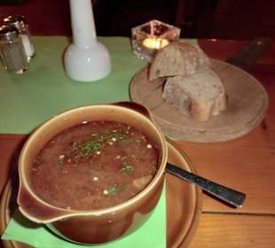 Scharf geschossene Heidesuppe