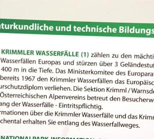 Krimmler Wasserfälle Info