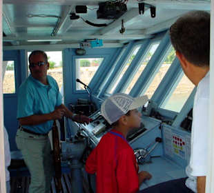 Kapitän auf der Canal Vista