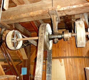 Alte Transmissionen in der Mühle