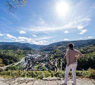 Blick von Schloss Eberstein