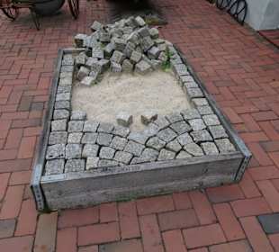 Der Außenbereich des Museums