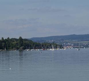 Aussicht von der Brücke nach Litzelstetten