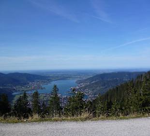 Blick vom Wallberg auf den Tegernsee