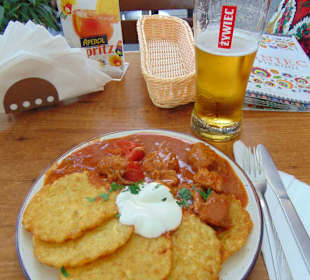 Placki ziemniaczane  po wengiersku