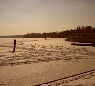 Der zugefrorene Scharmützelsee