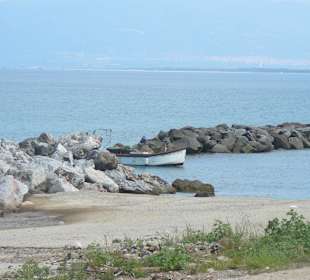 Blick vom Eingang der Chiesetta di Piedigrotta