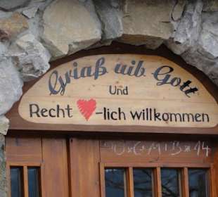 Jagdhütte Eingang