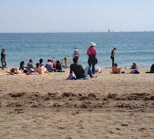 Strand in Barcelona