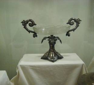 Historisches Rathaus - Vitrine / Exponate im UG