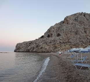 Teil des Strandes von Kolymbia