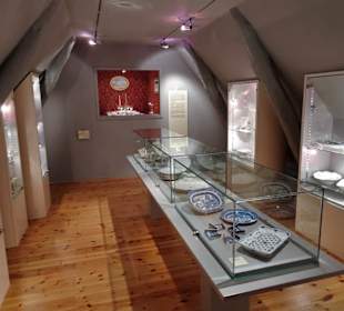 Blick in die Ausstellung zur Spargel-Tischkultur