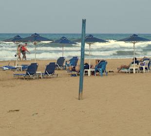 Am Strand etwas weiter in Richtung Georgioupolis