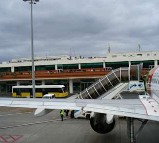 Einsteigen/ Blick auf die Raucherterrasse