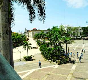 Blick vom Balkon auf Plaza de Espana