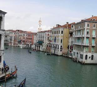 Canale Grande von der Rialtobrücke