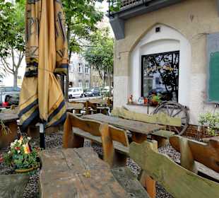 Biergarten der Kneipe