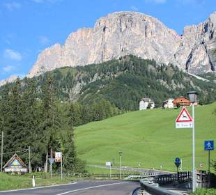 Colfosco Straße zum Grödner Joch