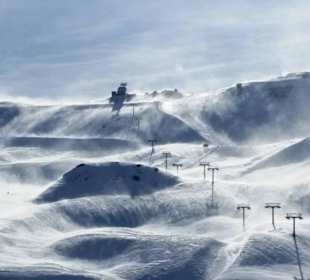 Ischgl, Idalp ganz stürmisch