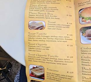 Speisekarte