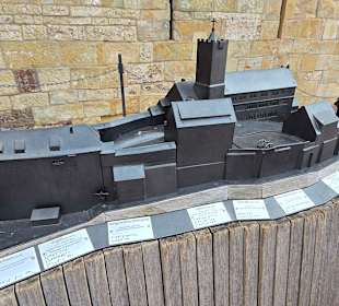 Die Burg Ansicht in Guss