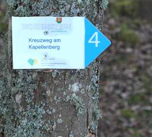 Eglinger Kreuzweg hinauf zur Kapelle