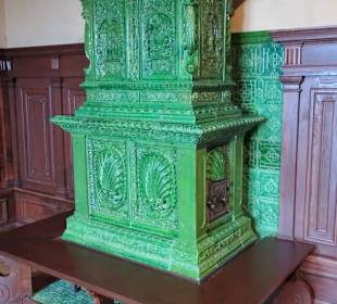 Alter Kachelofen in der Veste Heldburg