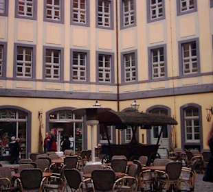 Cafe in one of the many atriums in Leipzig