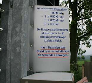 Kasse am Eingang