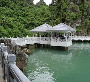 Weg zu den Booten Rückfahrt