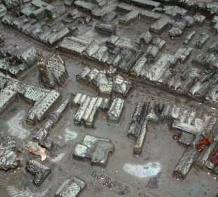 Details des Blinden-Stadtmodells