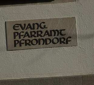 Evangelisches Pfarramt Pfrondorf