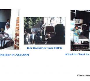 Menschen im Basar von Assuan