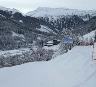Blick ins Angertal am gleichnamigen Skizentrum