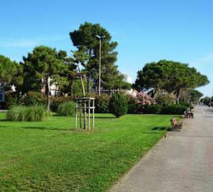 Wanderung an der Strandpromenade