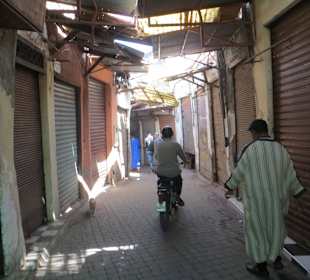 Unterwegs in der Altstadt von Marrakesch