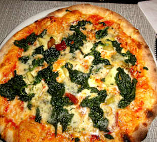 Die Spinat-Pizza im Casetta