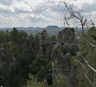 Die Basteibrücke in der Sächsischen Schweiz