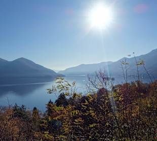 Blick auf den Lago Maggiore oberhalb vom Hotel