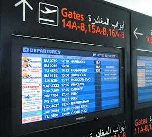 Abfluganzeige Enfidha