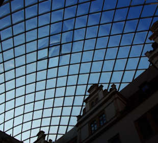 Das Glasdach zum Schutz