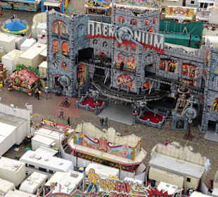 Blick auf den Freimarkt aus dem Riesenrad