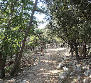 Bei einer schönen Bergwanderung bei Baška