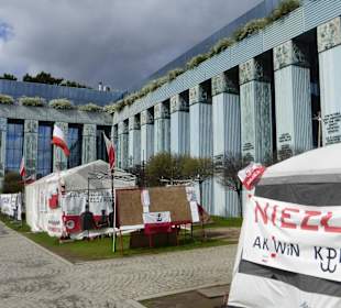 Protest vor dem Obersten Gericht Polens