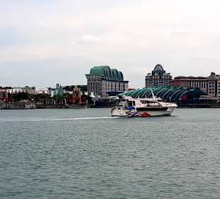 Blick auf Sentosa Island