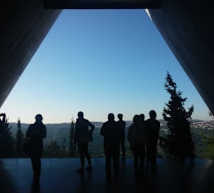 Blick am Ende des Museum Yad Vashem
