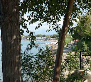 Blick von der Promenade in Side