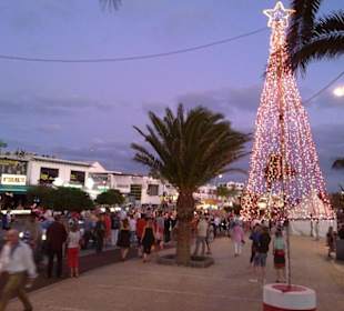 Weihnachten 2011 Strandpromenade Puerto del Carmen