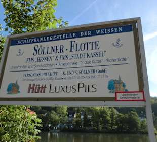 Anleger an der Fulda